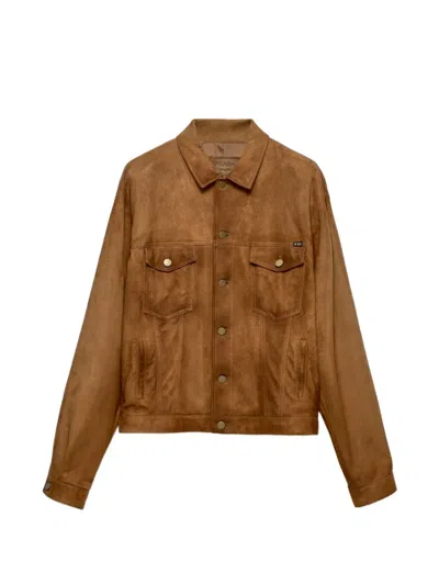 PRADA PRADA PRADA JACKETS IN 100% AGNELLO.