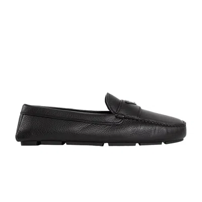 Pre-owned Prada Leather Driver Loafer 'black' | Men's Size 9