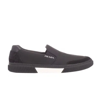 Pre-owned Prada Leather Slip-on 'black' | Men's Size 6