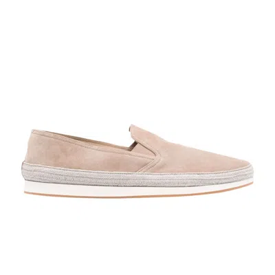 Pre-owned Prada Loafer Espadrilles 'desert' | Cream | Men's Size 4 In White