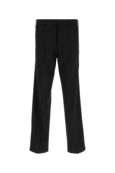 Prada Mohair Wool Trousers In Black