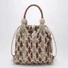 Prada Noué Medium Bag In Rope/camel In Sand