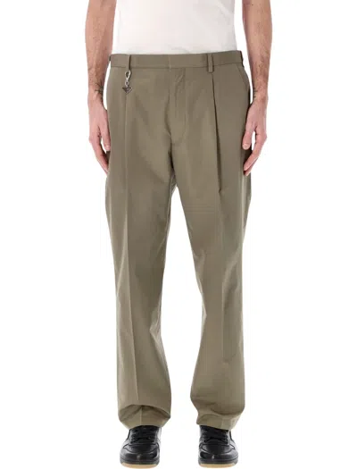 Prada Popeline Chino Trousers In Black