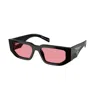 Prada Triangle-logo Sunglasses In Black