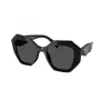 Prada Geometric Sunglasses In Black