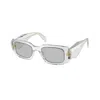 Prada Pr 17ws 12r30b 49mm Womens Rectangle Sunglasses
