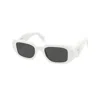 Prada Dark Grey Rectangular Ladies Sunglasses Pr 17ws 1425s0 49 In White