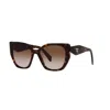 Prada Pr 19zs 2au6s1 In Brown