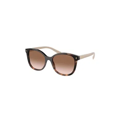 Prada Tortoiseshell-effect Square-frame Sunglasses In Caramel Tortoise