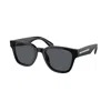 Prada Logo-lettering D-frame Sunglasses In Black