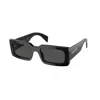 Prada Eyewear Rectangular Frame Sunglasses In Black