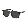 Prada Eyewear Rectangular Frame Sunglasses In Black