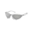 Prada Womens Pra23s Cat-eye Frame Nylon Sunglasses In Gray