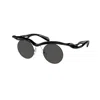 Prada Rimless Mixed-media Round Sunglasses