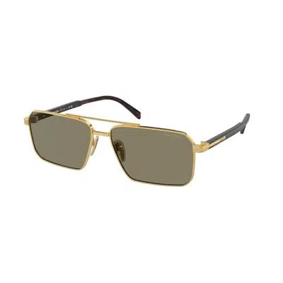 Prada Man Sunglasses Pr A57s In Light Brown