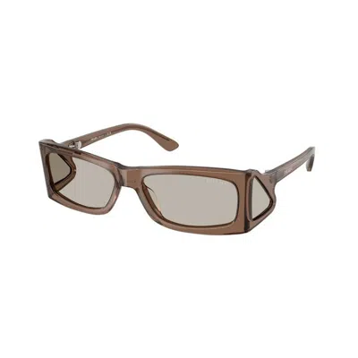 Prada Man Sunglass Pr B03s In Light Brown