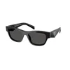 Prada Logo-plaque Sunglasses In Black