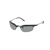 Prada Womens Pr B50s Rectangle-frame Metal Sunglasses Black