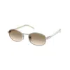 Prada 52mm Oval Sunglasses In Brown