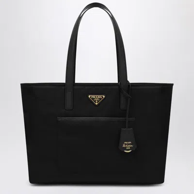 Prada Re-edition 1978 Medium Re-nylon Shopping Bag In Black