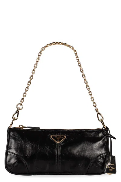 PRADA PRADA PRADA RE-EDITION 2002 LEATHER SHOULDER BAG