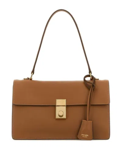 PRADA PRADA PRADA SOFT SOUND LEATHER SHOULDER BAG