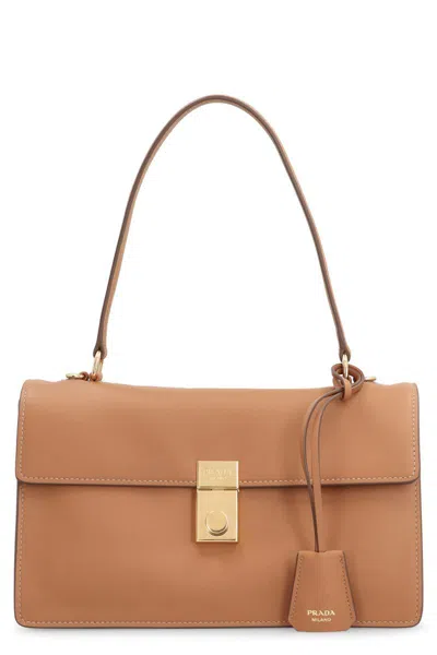 Prada Soft Sound Leather Shoulder Bag