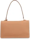 Prada Soft Sound Leather Shoulder Bag In Brown