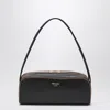 Prada Women Black Leather Shoulder Bag In Black