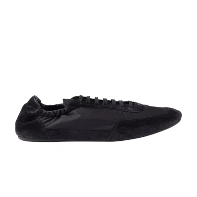 Pre-owned Prada Wmns Collapse Re-nylon And Suede Sneaker 'black' | Women's Size 2.5
