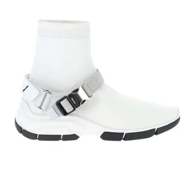 Pre-owned Prada Wmns Logo Sock Knit High 'white' | Women's Size 2