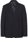 Prada Wool Blazer In Black