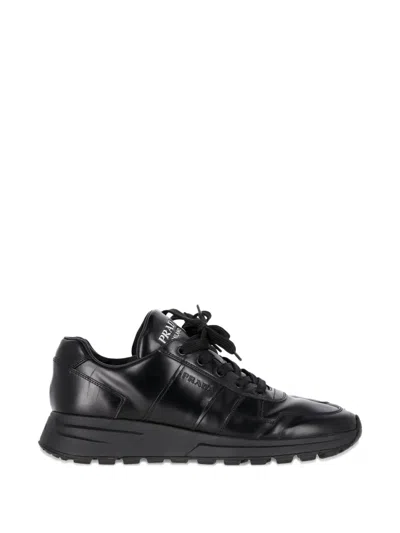 Pre-owned Prada Prax 01 Lace-up Sneakers In Black