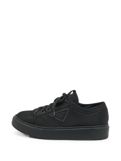 Pre-owned Prada Prax 01 Lace-up Sneakers In Black