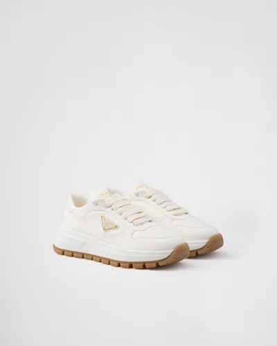 PRADA PRAX 01 LEATHER SNEAKERS