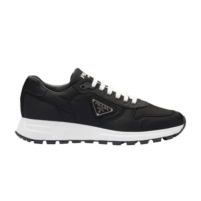 Pre-owned Prada Prax 01 Re-nylon 'black White Nylon'
