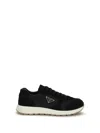 Prada Prax Suede And Re-nylon Sneakers In Black