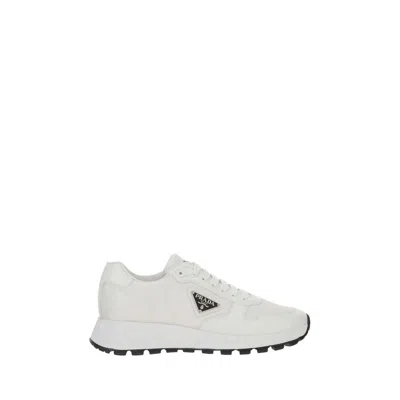 Prada White Nylon And Leather Prax 2.0 Sneakers In Multi