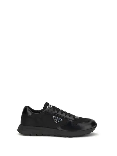 Prada Re-nylon Sneakers In Black