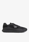 Prada Sneakers Prax 2.0 In Black Fabric And Mesh Men In Black