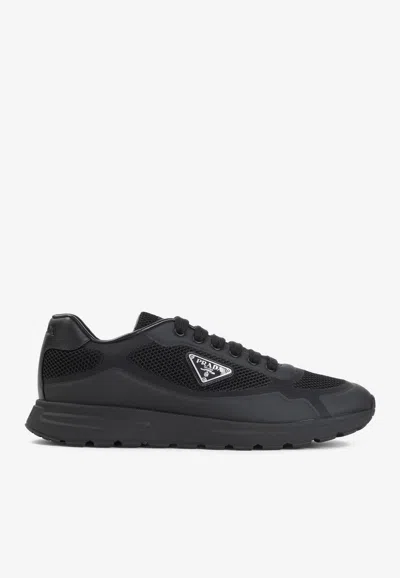 Prada Prax 2.0 Low-top Sneakers In Black