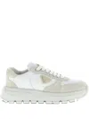 Prada Prax 2.0 Re-nylon And Suede Sneakers Shoes In White