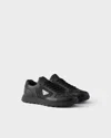 Prada Re-nylon And Leather Prax 2.0 Low-top Sneakers In Black