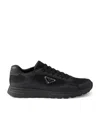 Prada Prax 2.0 Mesh-panel Sneakers In Black