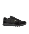 Prada Re-nylon And Suede Prax 2.0 Low-top Sneakers In Black