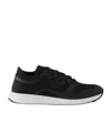 Prada Mesh Panel Sneakers Rubber Sole In Black