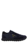 Prada Sneakers Prax 2.0 In Black Fabric And Mesh Men In Blue