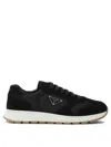 Prada Prax Suede And Re-nylon Sneakers In Animal Print