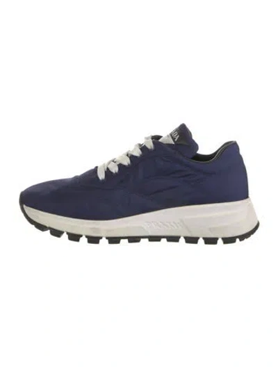 Pre-owned Prada Prax Athletic Sneakers In Blue