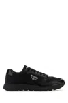 Prada Mens Black Prax 2.0 Re-nylon Shell And Leather Trainers Eur 41.5 / 7.5 Uk In Black